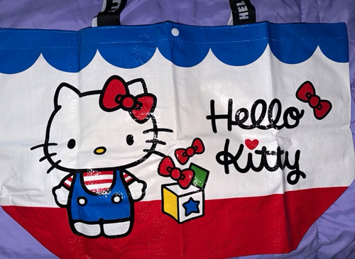 Hello kitty plastic tote bag - kitty,