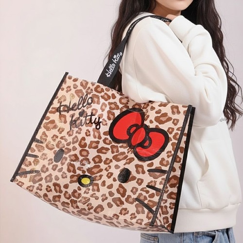 Borsa tote leopardata - , hello